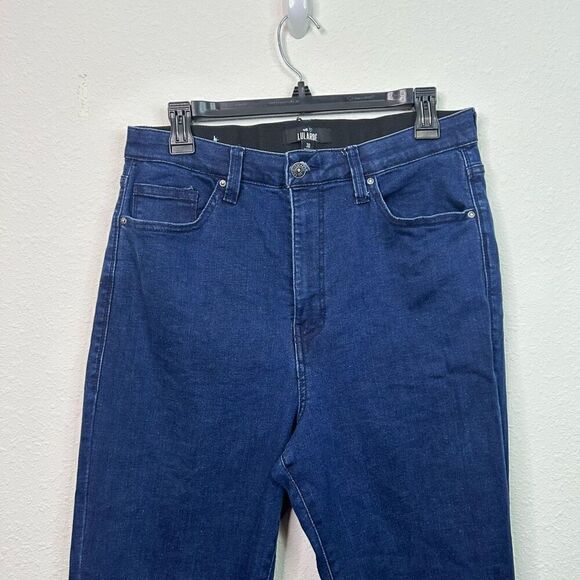 Lularoe Magic Waist Stretch Raw Hem Skinny Jeans Size 30 - Picture 2 of 14